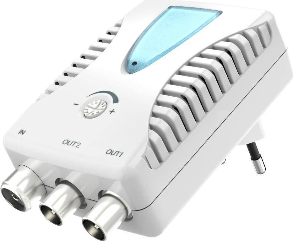 Hama Zweitgeräteverstärker, Eingänge BK: 1, Frequenzbereich 40-862MHz, Ausgänge: 2 (00205228)