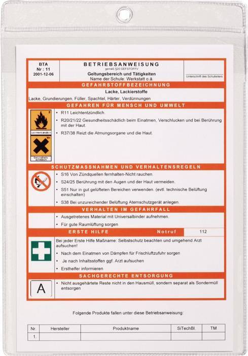 DURABLE Sichttasche A4 Beutel mit 10 Stück transparent Multimedia-Technik
