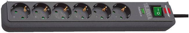 Brennenstuhl Überspannungsschutz ECO-Line 6x 5m 13.5kA Multimedia-Technik Steckdosenleisten