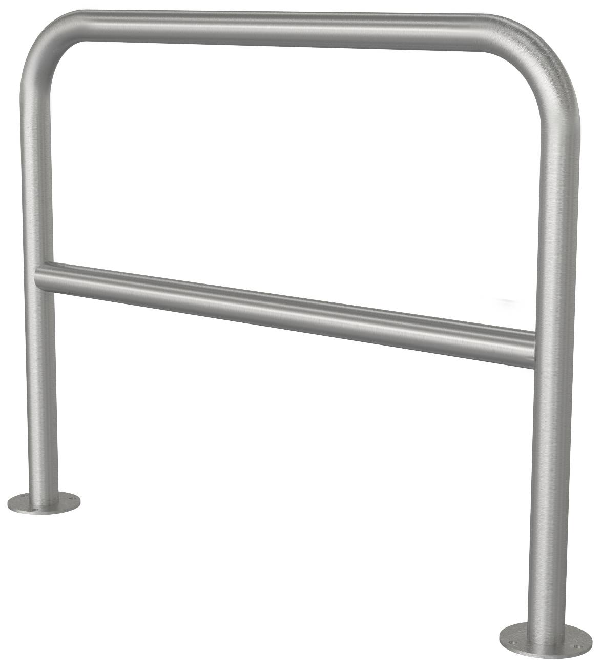 Schake 449_22P Edelstahlbügel Ø 48 mm für Dübelbefestigung mit Querholm Gesamtbreite 1000 mm