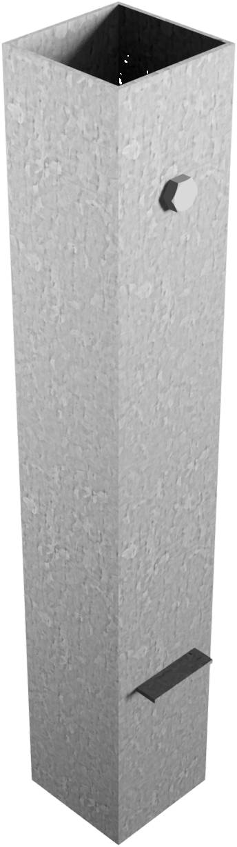 Schake 470_10 Bodenhülse für Absperrpfosten 70 x 70 mm für herausnehmbare Absperrpfosten mit Bodenteil 70 x 70 mm<br><br>mit Verschließeinrichtung