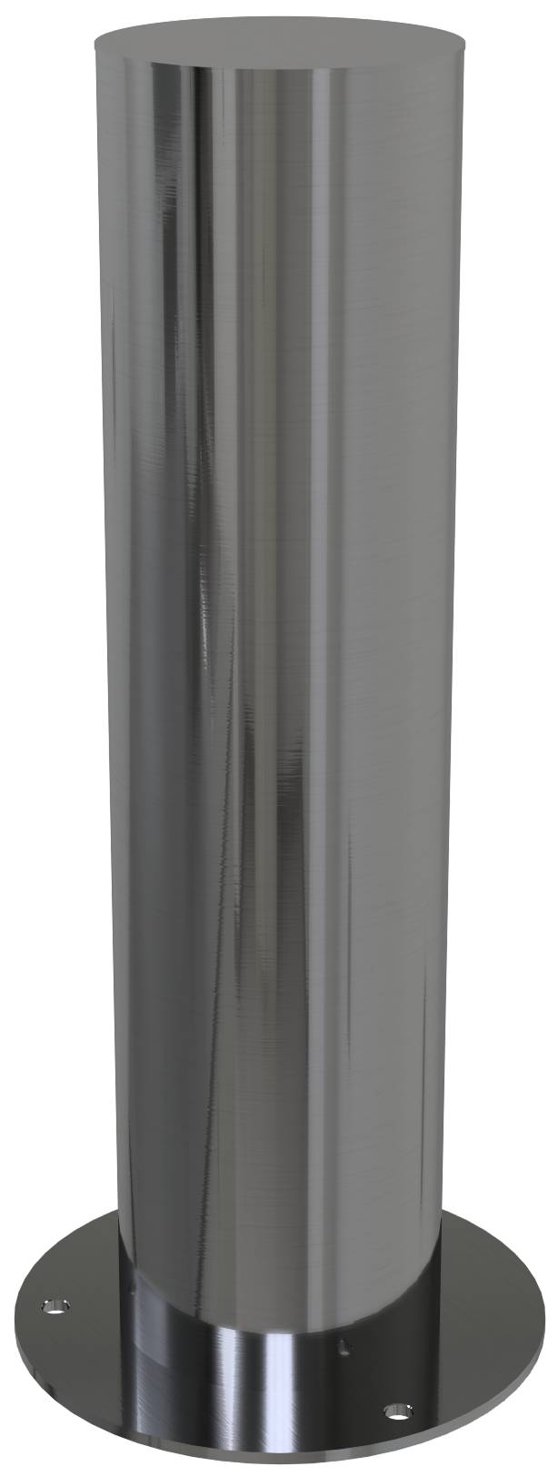 Schake 40154P Edelstahlpoller Ø 154 mm für Dübelbefestigung<br><br>mit Bodenplatte Ø 255 mm Gesamtlänge ca. 600 mm