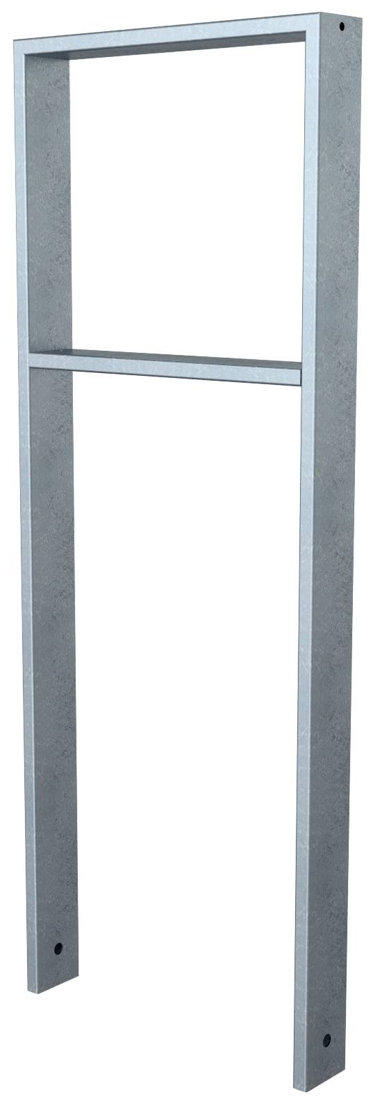 Schake 459_045 Ahnlehnbügel aus Stahlrohr 80 x 20 mm mit Querholm Gesamtbreite: 450 mm feuerverzinkt