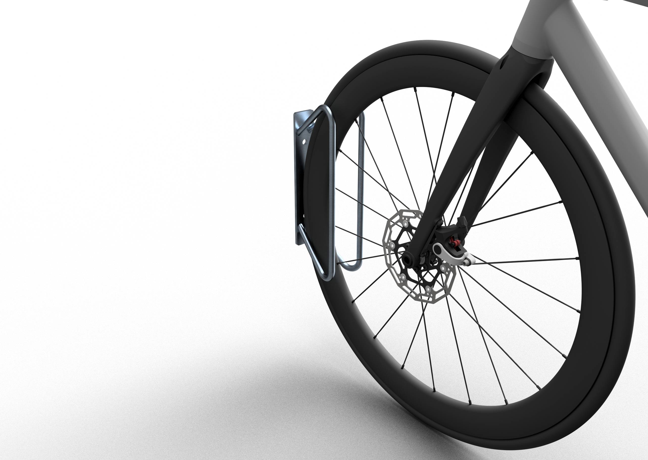 Schake 421_55 Fahrradständer Einzelparker Einzelparker für Wandbefestigung gerade Einstellung 90°