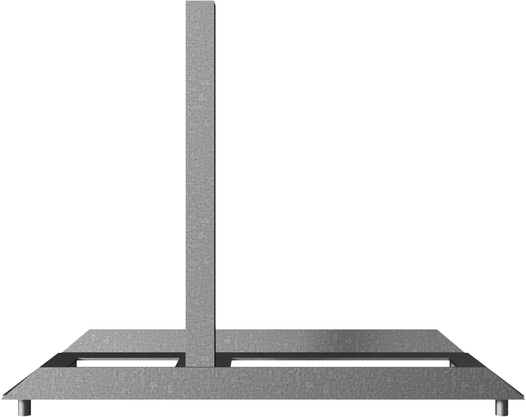 Schake 35304-1 Schilderständer zur Aufnahme von 40 x 40 Schaftrohr Vorrichtung für 4 Fußplatten