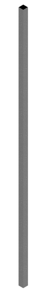 Schake 34630 Schaftrohr 60 x 60 x 2,0 mm aus Stahl, verzinkt Länge: 3,00 m