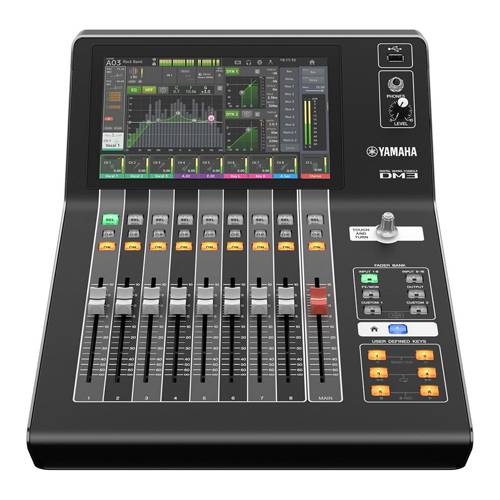 YAMAHA DM3 - Digitales Mischpult (16 Mono + 1 Stereo + 2 FX Return Eingangskanäle | 6x Mix-Bus | 2x Matrix-Bus | 8