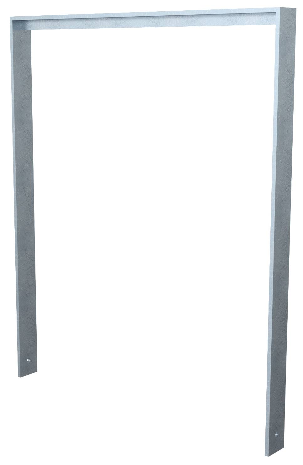 Schake 4152_100 Anlehnbügel aus Flachstahl 80 x 12 mm mit Unterzug Gesamtbreite: 1000 mm feuerverzinkt