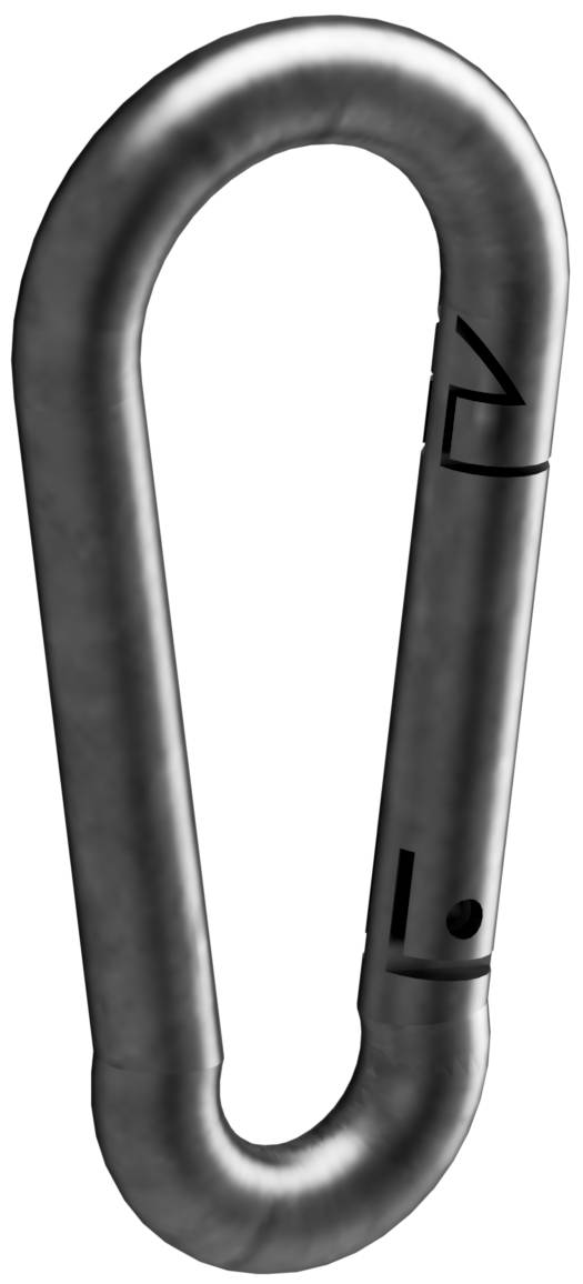 Schake 430_13 Absperrkettenglieder aus Stahl Karabinerhaken verzinkt