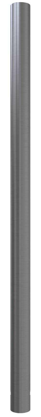 Schake 4062 Edelstahlpfosten Ø 60 mm ortsfest, zum Einbetonieren<br><br>Gesamtlänge: 1200 mm ohne Verschluss ohne Öse