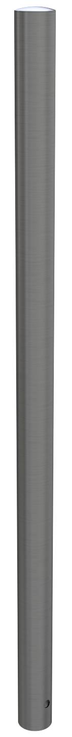 Schake 4062 Edelstahlpfosten Ø 60 mm ortsfest, zum Einbetonieren<br><br>Gesamtlänge: 1200 mm ohne Verschluss ohne Öse