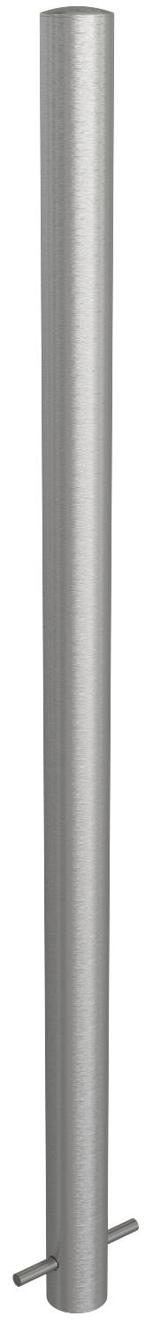 Schake 4062 Edelstahlpfosten Ø 60 mm ortsfest, zum Einbetonieren<br><br>Gesamtlänge: 1200 mm ohne Verschluss ohne Öse