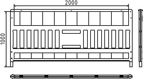 Schake 33620K3SK Schake EURO3 Absperrschrankengitter Typ ULTRA Folie Typ RA2/C ohne Lampenadapter rot / gelb