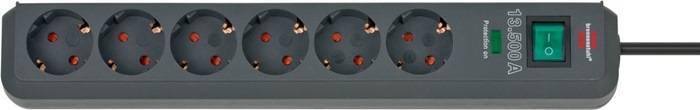 Brennenstuhl Steckdosenleiste Eco-Line 6x 1.5m anthrazit Multimedia-Technik Steckdosenleisten
