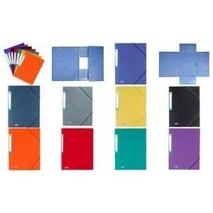 ELBA Eckspannermappe EUROFOLIO, DIN A4, 0,7 mm, sortiert Stärke: 0,7 mm, mit Beschriftungsetikett, aus Karton