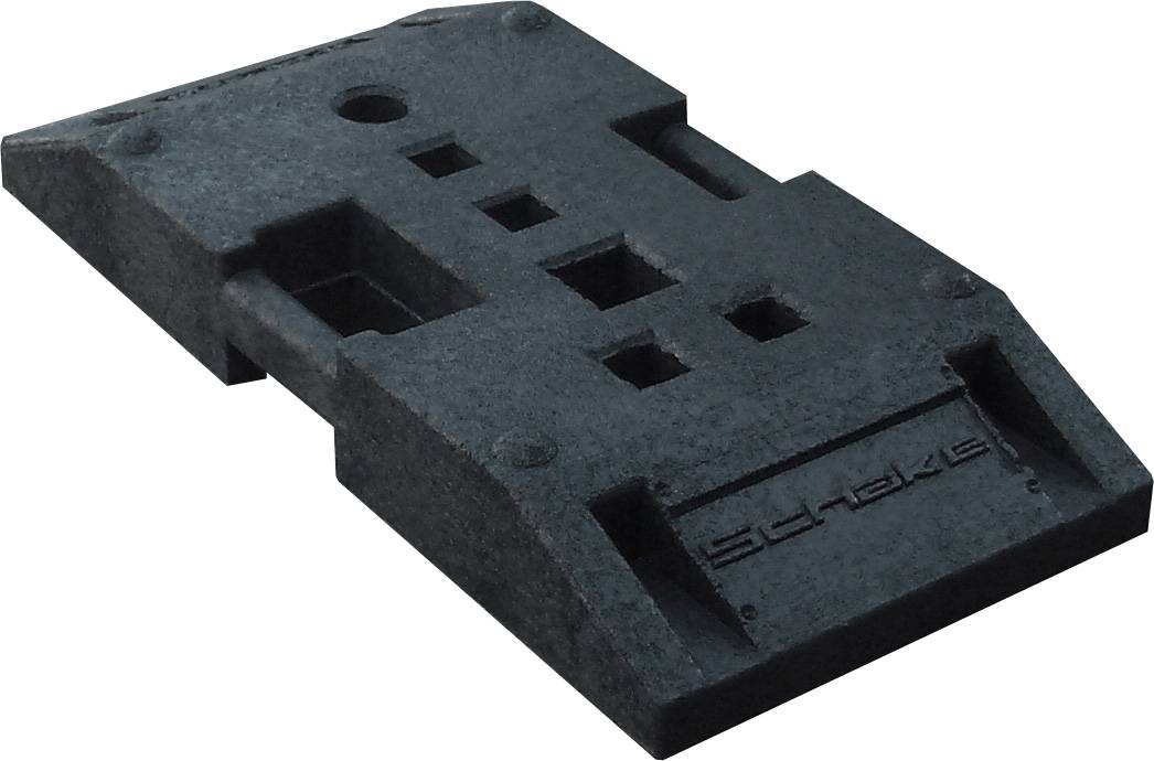 Schake 31NOX-0 TL-Fußplatte nach K1 Typ NOX 30 kg ohne Einsatz für BASt Wendebaken