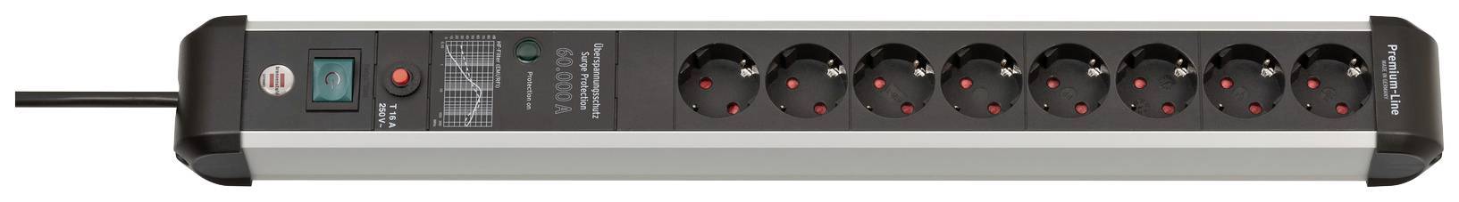 Brennenstuhl Steckdosenl. Premium-Protect-Line 8-fach 3m Multimedia-Technik Steckdosenleisten