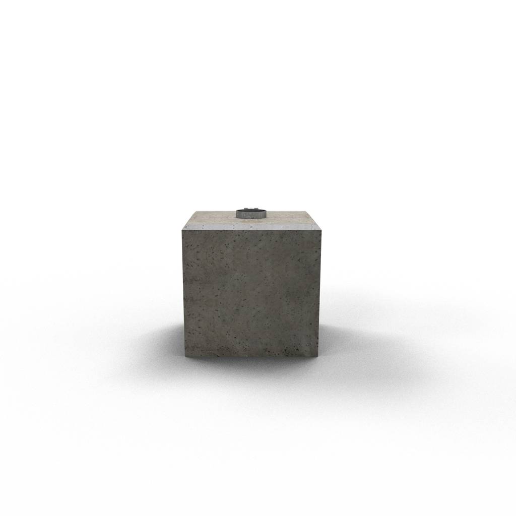 Schake 3F176 Fertigfundament für Schilderpfosten Ø 60 mm / 76 mm für Rohre Ø 76 mm