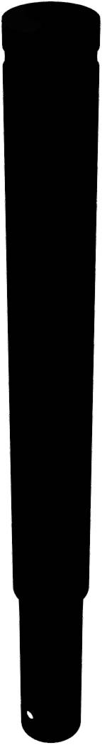 Schake 40121B Aluminiumpoller Ø 120 mm ortsfest, zum Einbetonieren<br><br>mit Erdanker Höhe Überflur 900 mm<br><br>Gesamtlänge ca. 1200 mm