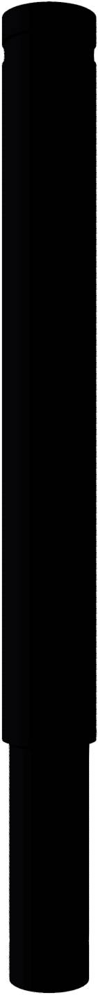 Schake 40121B Aluminiumpoller Ø 120 mm ortsfest, zum Einbetonieren<br><br>mit Erdanker Höhe Überflur 900 mm<br><br>Gesamtlänge ca. 1200 mm