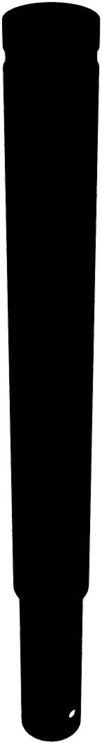 Schake 40121B Aluminiumpoller Ø 120 mm ortsfest, zum Einbetonieren<br><br>mit Erdanker Höhe Überflur 900 mm<br><br>Gesamtlänge ca. 1200 mm