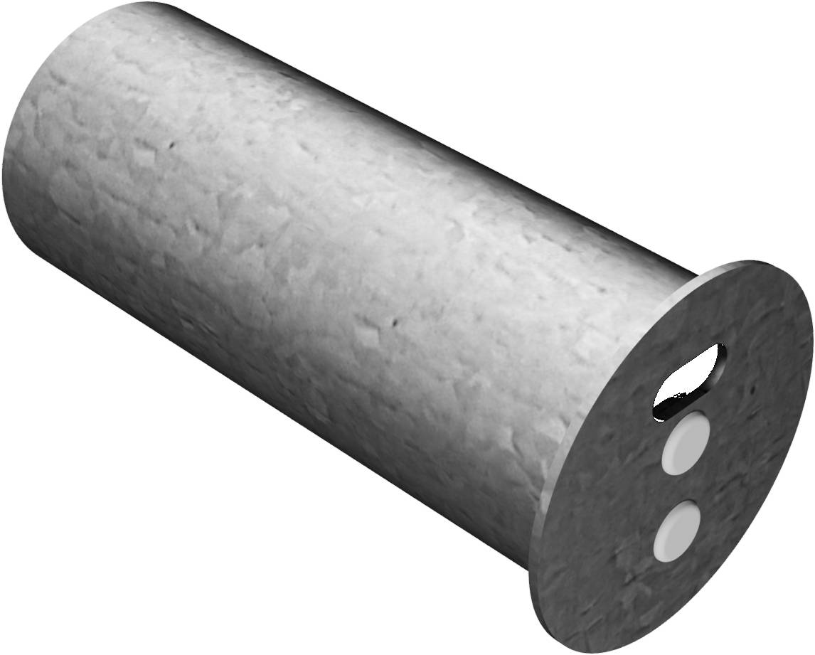 Schake 460_21 Abdeckkappe für Pfosten feuerverzinkt für Ø 60 mm Pfosten mit Federverschluss passend für Bodenhülse Art.-Nr. 460.40<br><br>zu öff