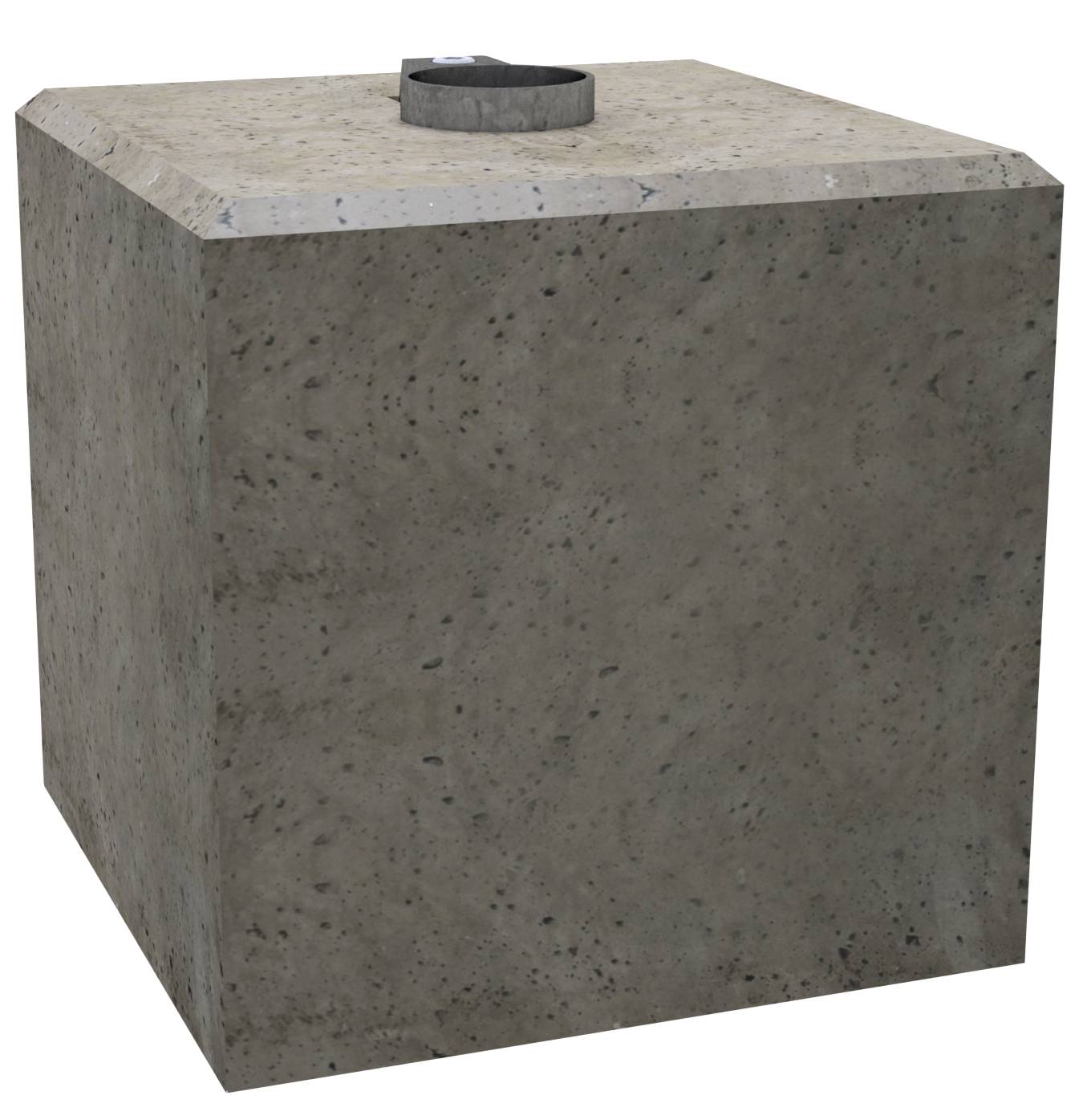 Schake 3F176 Fertigfundament für Schilderpfosten Ø 60 mm / 76 mm für Rohre Ø 76 mm