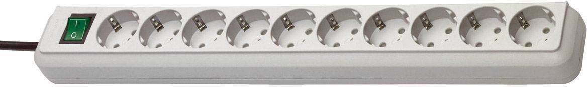 Brennenstuhl Steckdosenleiste ECO-Line 10x 3m lichtgrau Multimedia-Technik Steckdosenleisten
