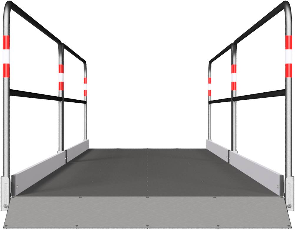 Schake 2027613 Grabenbrücke aus Stahl / Aluminium Breite: 1,30 m, Länge: 6,50 m