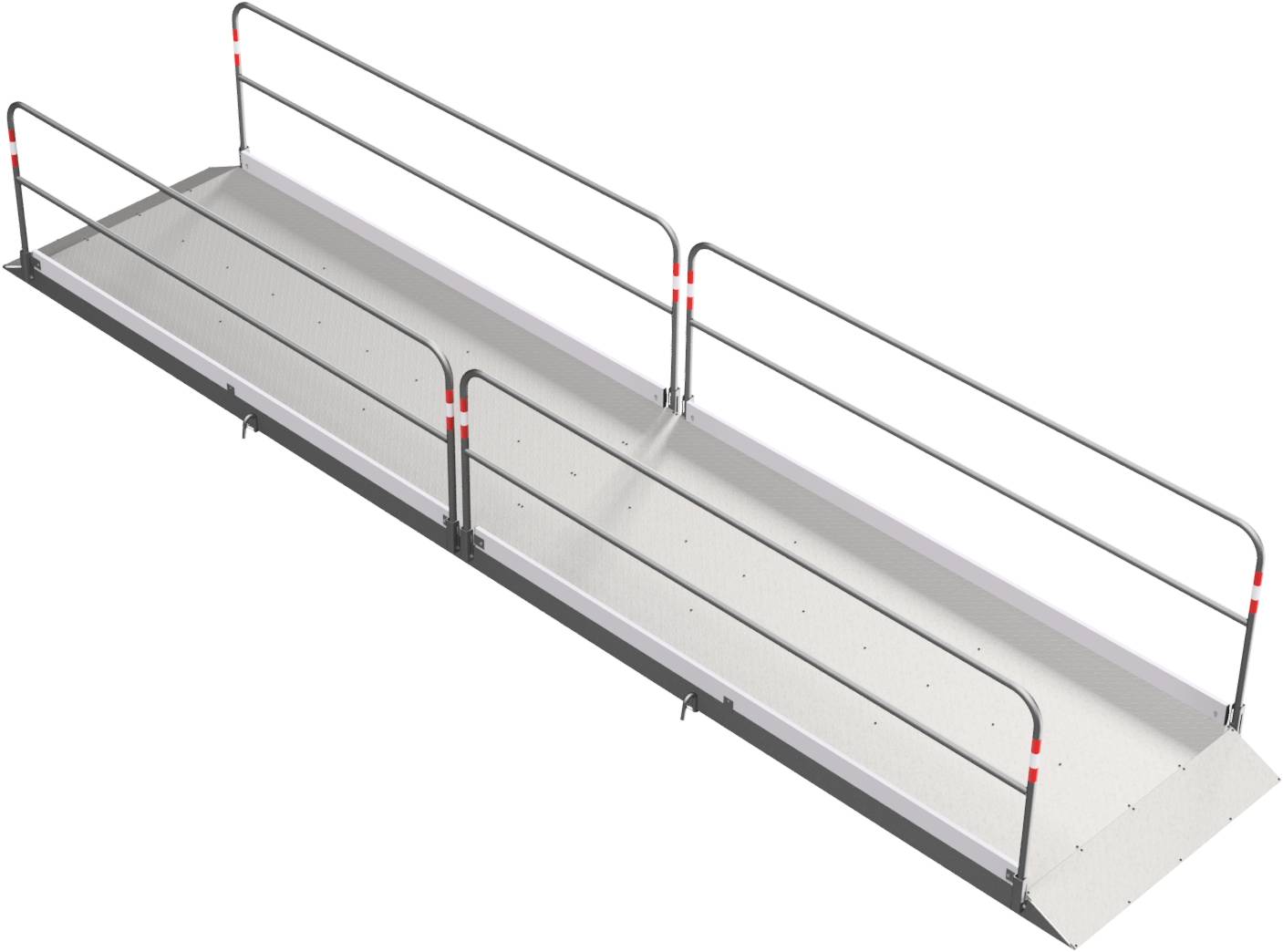 Schake 2027613 Grabenbrücke aus Stahl / Aluminium Breite: 1,30 m, Länge: 6,50 m