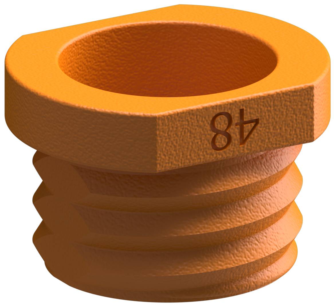 Gewindering für Schake 443_66 Bodenhülse für Ø 48 mm Rohrpfosten, Gewindering