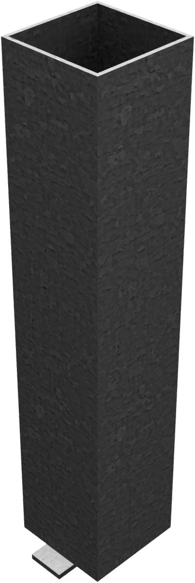 Schake 470_15 Bodenhülse für Absperrpfosten 70 x 70 mm für Absperrpfosten mit Bodenteil 70 x 70 mm<br><br>ohne Verschluss, Länge 400 mm