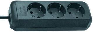 Brennenstuhl Steckdosenleiste ECO-Line 3x 1.5m schwarz Multimedia-Technik Steckdosenleisten