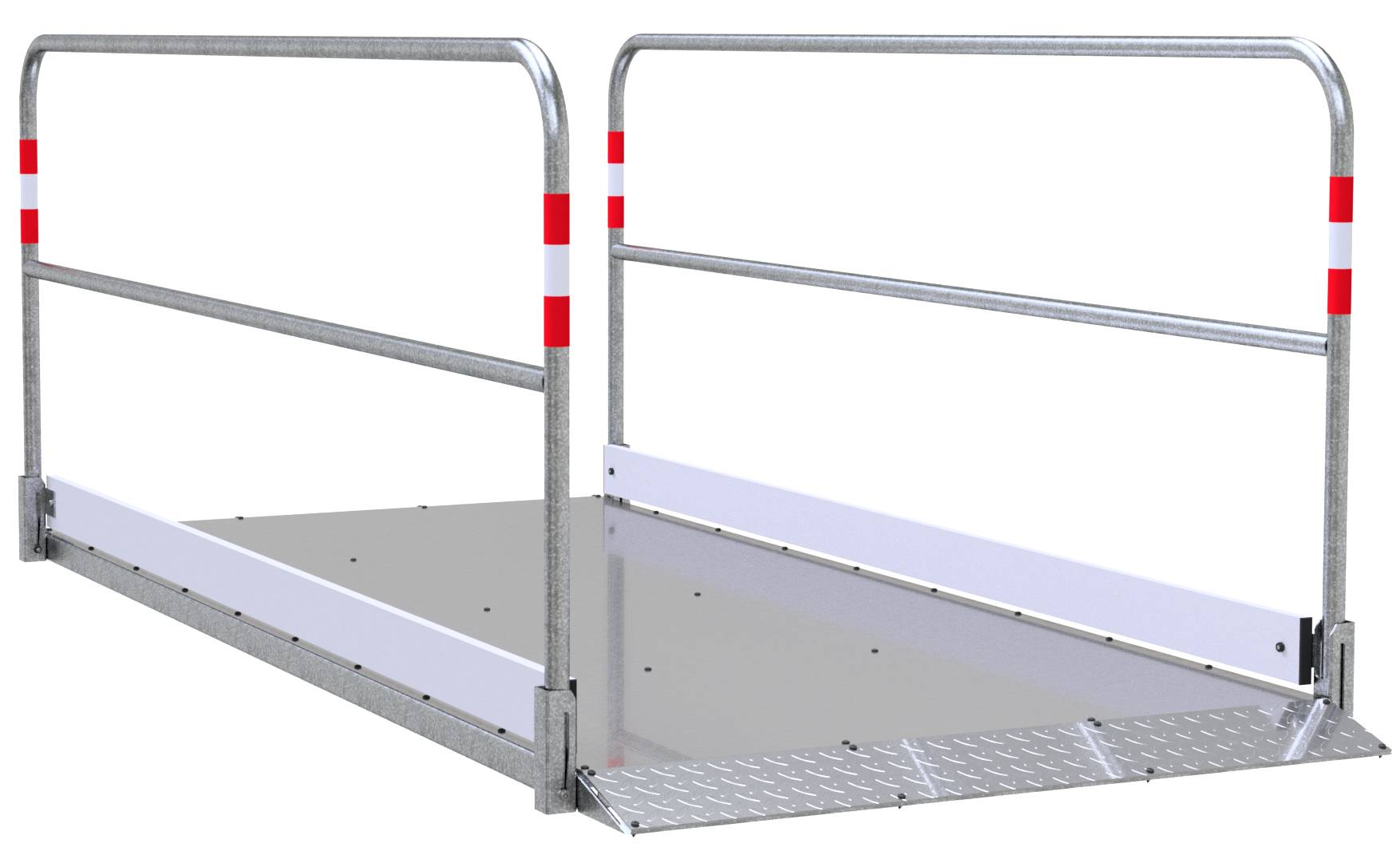 Schake 2027212 Grabenbrücke aus Stahl / Aluminium Breite: 1,20 m, Länge: 2,80 m
