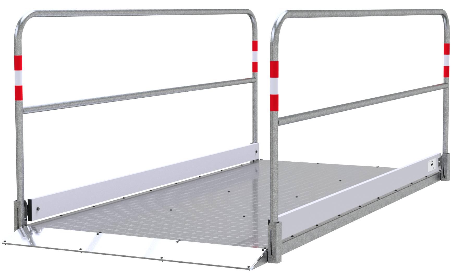 Schake 2027212 Grabenbrücke aus Stahl / Aluminium Breite: 1,20 m, Länge: 2,80 m