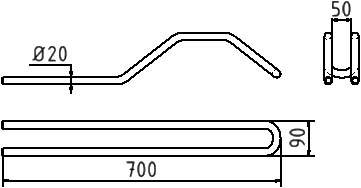 Schake 421_60 Einzelparker zum Einbetonieren