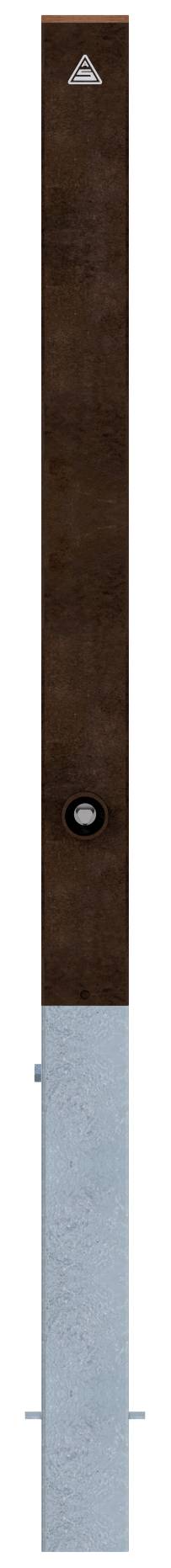 Schake 4481F Stilpoller 80 x 80 mm herausnehmbar, selbsteinrastende Verriegelung <br><br>mit feuerverzinkter Bodenhülse Typ 470.10<br><br>ca. 5 mit