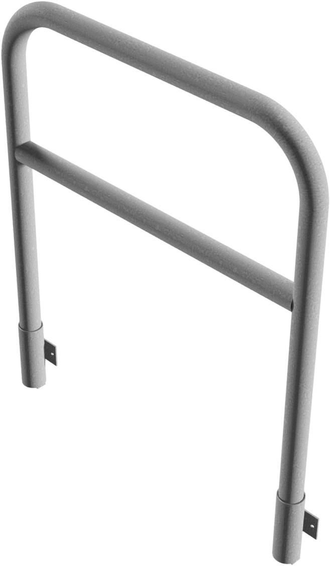 Schake 465_22W Rohrbügel aus Stahlrohr Ø 60 x 2,5 mm mit Querholm zum Einbetonieren Gesamtbreite: 1000 mm Gesamthöhe: 12