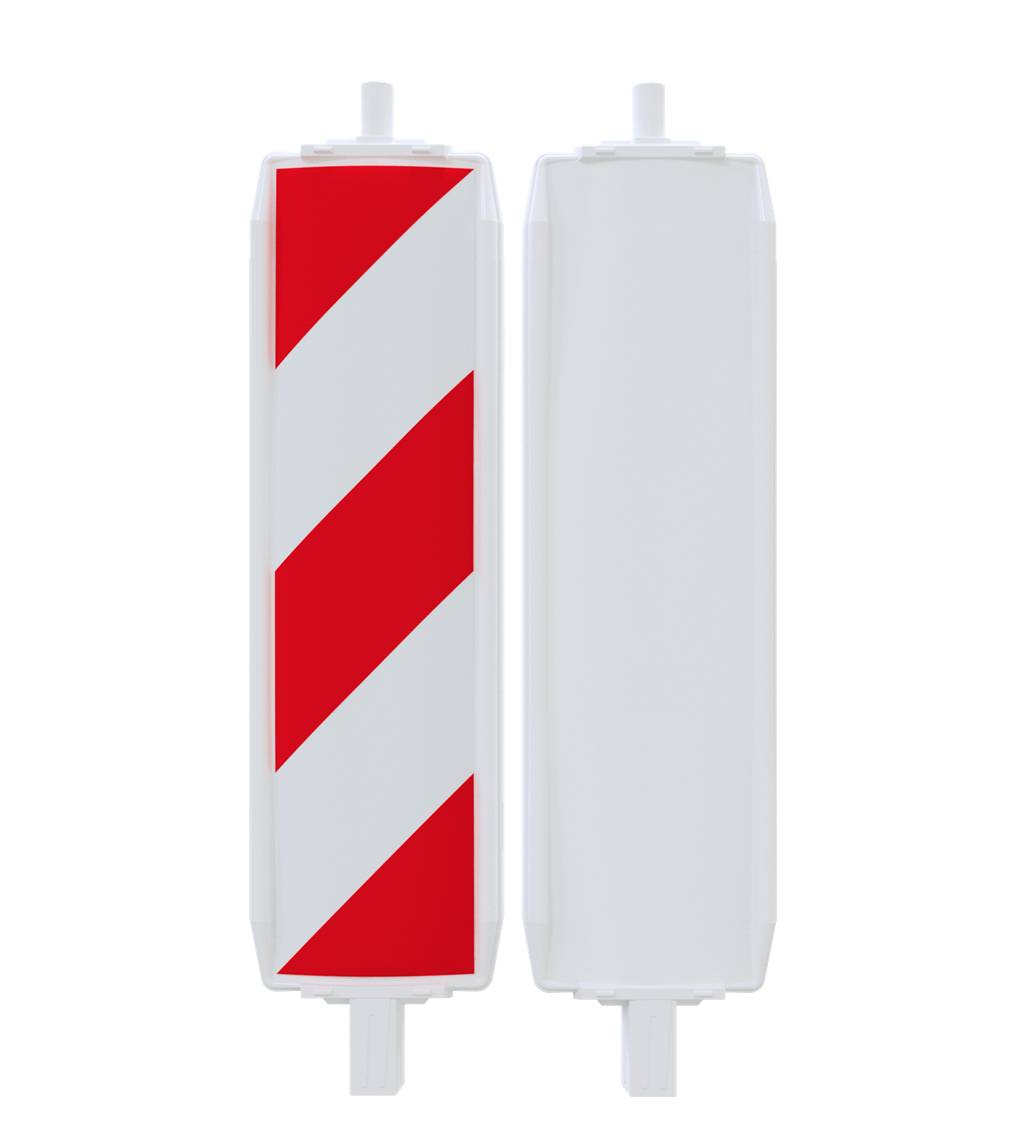 Schake 36055/2L Kunststoffbake Typ 60 Folie Typ RA2/B, schraffiert einseitig linksweisend rot / weiß