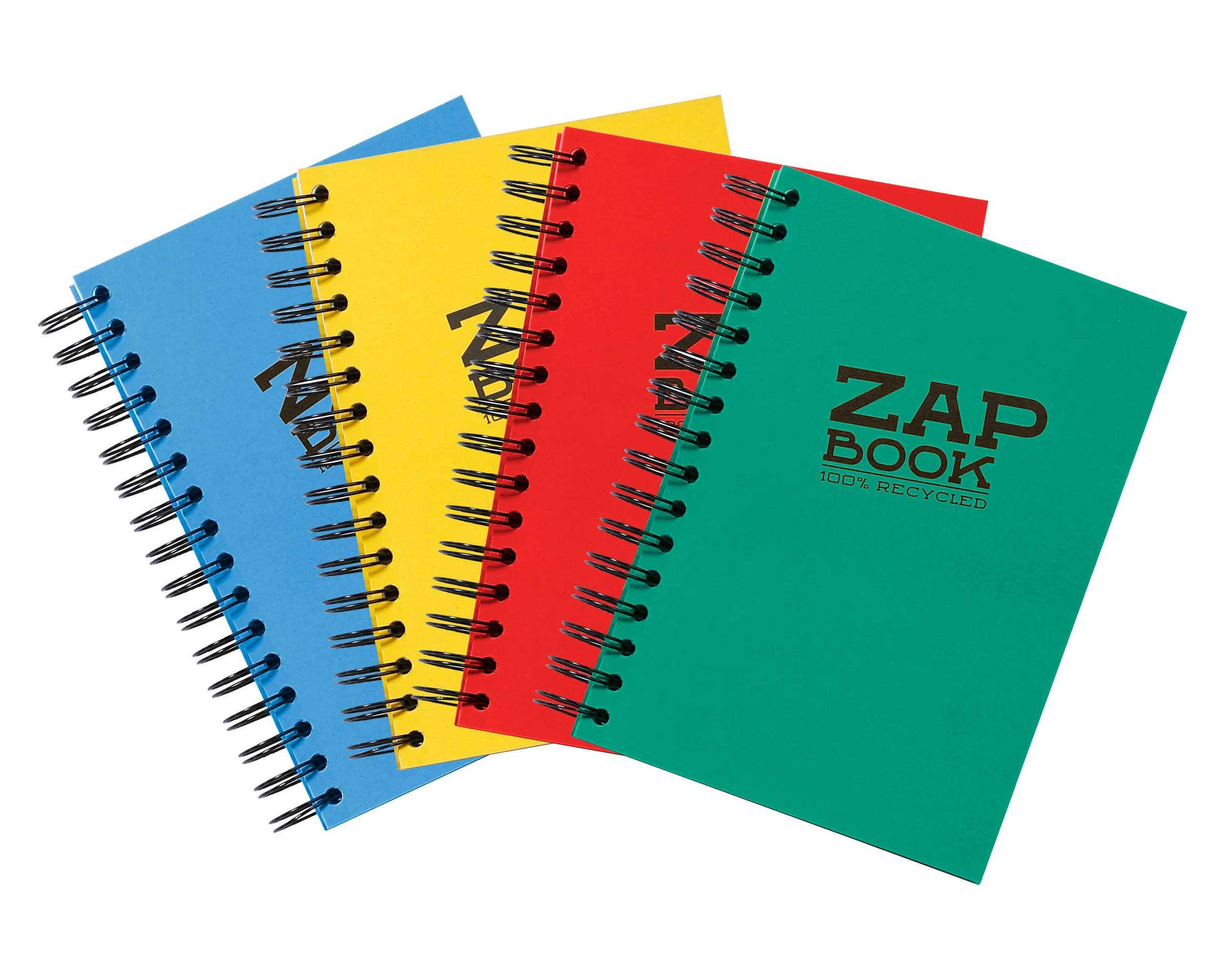 Clairefontaine 5x spiralgebundenes Skizzenbuch A6 160 Blatt sortiert 8353C
