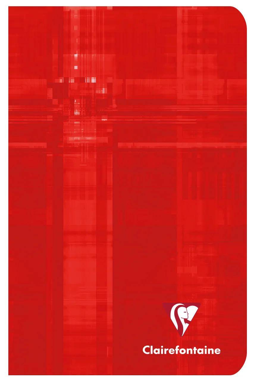 Clairefontaine 10x Notizheft 11x17cm, 48 Blatt kariert 90g - Sortiert 63602C