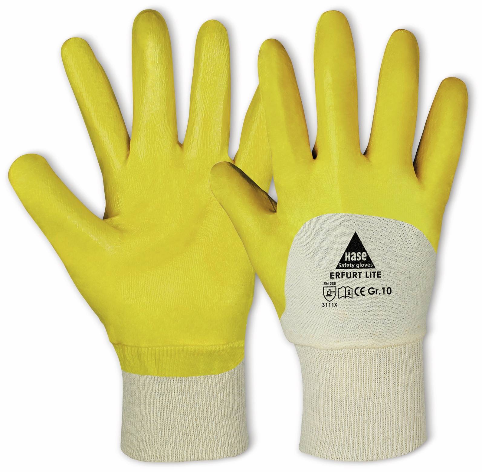 HASE SAFETY GLOVES Arbeitshandschuhe, Nitril, Erfurt lite, EN 388, EN 420, Größe 7