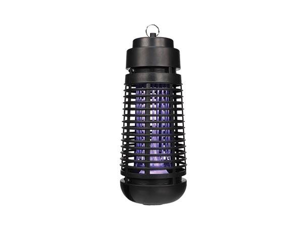 Perel Insektenvernichter, elektrisch, UV-LED, Hochspannungsgitter 1000 V, abnehmbare Auffangschale, 35 m², Schwarz