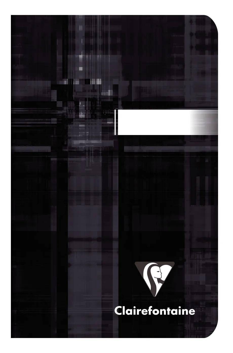 Abstraktes geometrisches Design mit dunkel verlaufenden Schnittlinien und einem kleinen dreieckigen Logo, das eine stilisierte Silhouette einer Frau enthält.