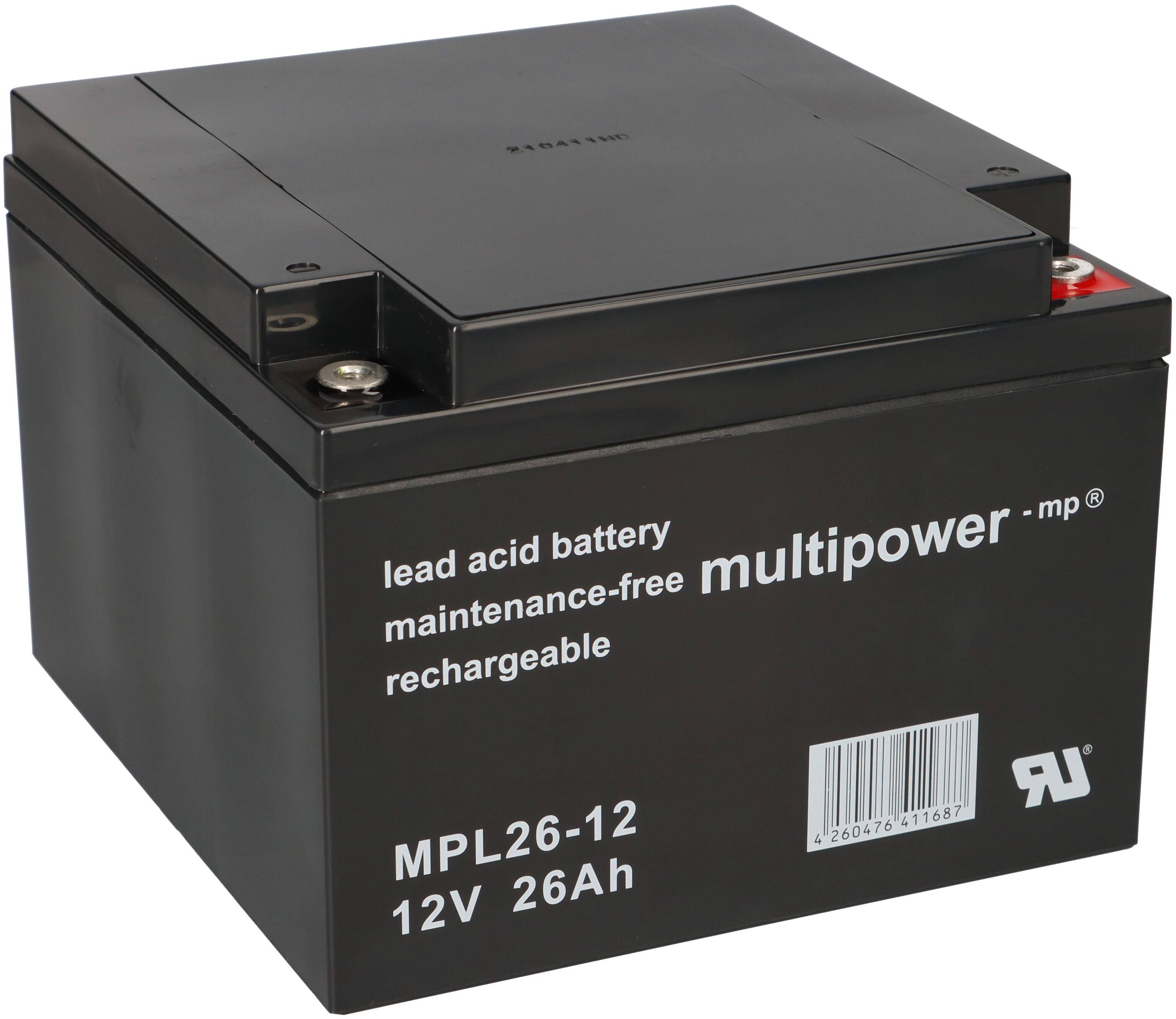 Multipower MPL26-12 AGM Longlife-Bleiakku 12V 26Ah – M5