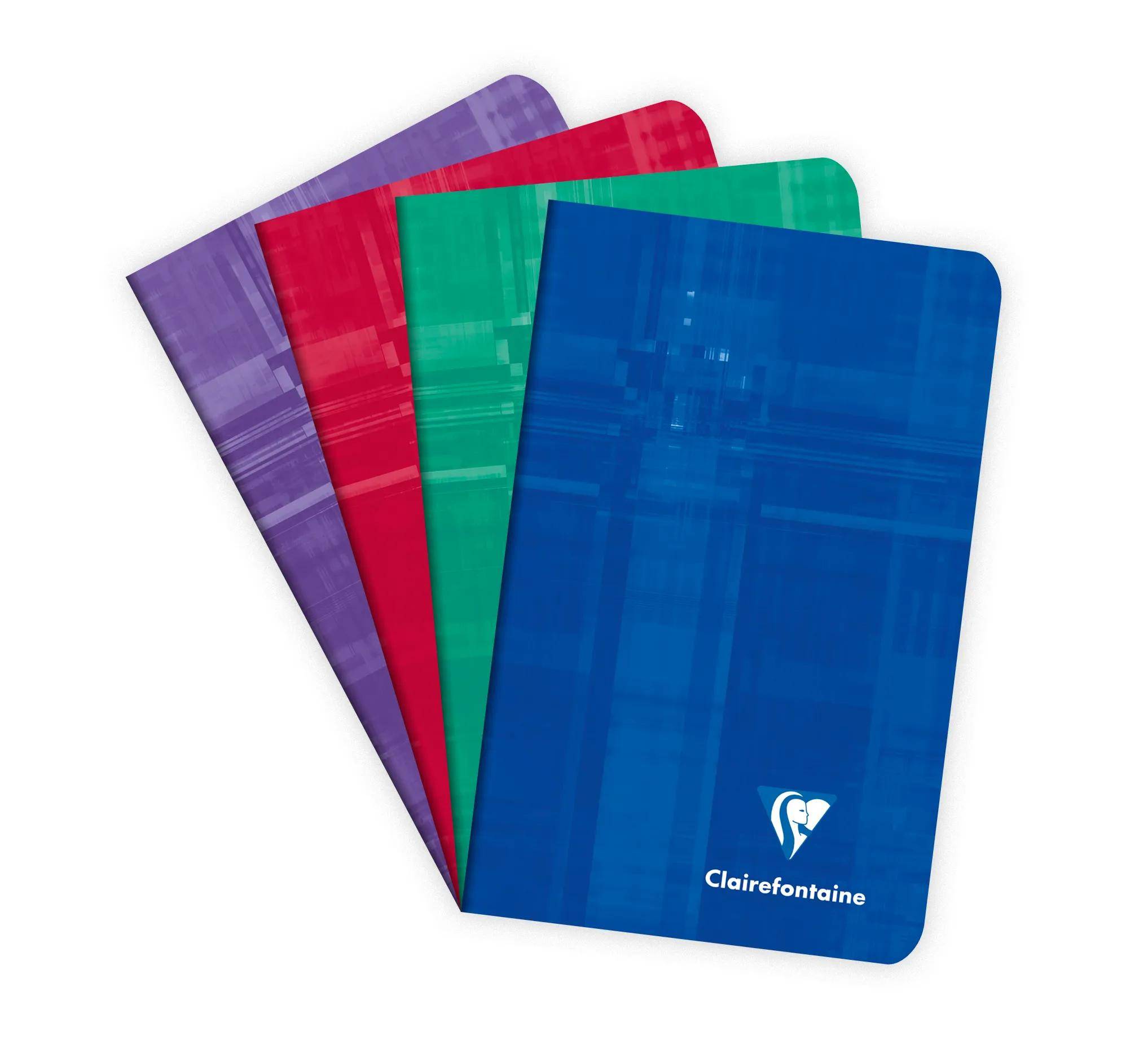 Clairefontaine 20x Notizheft 7,5x1cm, 24 Blatt liniert 90g - Sortiert 3586C