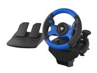 NATEC - Gaming Lenkrad Seaborg 350 für PC/Xbox/PS - Lenkrad - 15 Tasten