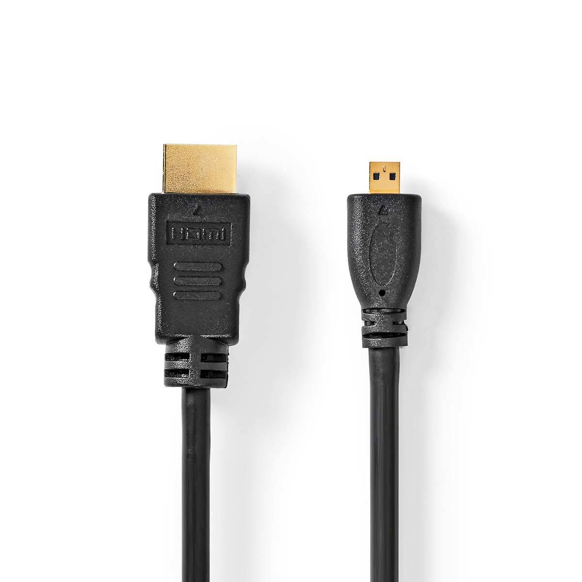 Nedis CVGL34700BK15 - 1,5 m - HDMI Typ A (Standard) - HDMI Typ A (Standard) - 10,2 Gbit/s - Schwarz