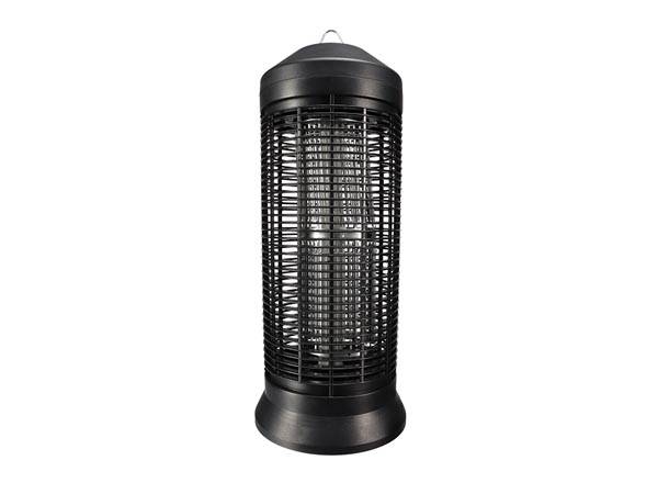 Perel Insektenvernichter, elektrisch, UV-LED, Hochspannungsgitter 4000 V, abnehmbare Auffangschale, 600 m², Schwarz