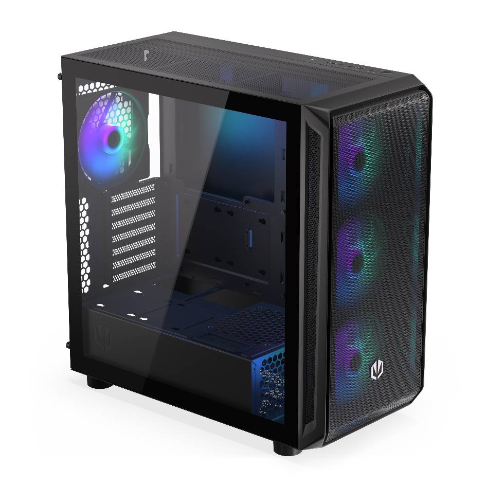 ARX 700 ARGB schwarzes gehärtetes Glas